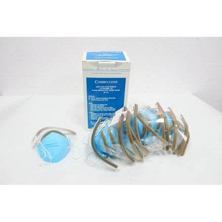 BOX OF 25 ANI-FOG EYE SHIELD FLUID RESISTANT CONE MASK -  COMBO-CONE, 5194-CE